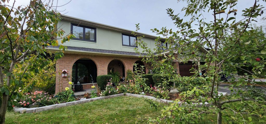 Exterior Second Floor Stucco Painting Markham